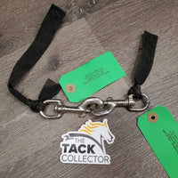 2 Swivel Snaps, tied on nylon strap *gc, scuffs, oxidized, cut straps