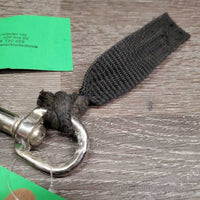 2 Swivel Snaps, tied on nylon strap *gc, scuffs, oxidized, cut straps
