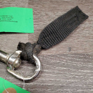 2 Swivel Snaps, tied on nylon strap *gc, scuffs, oxidized, cut straps