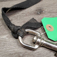 2 Swivel Snaps, tied on nylon strap *gc, scuffs, oxidized, cut straps

