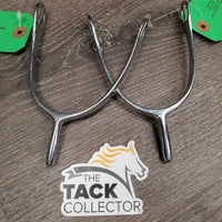 2 POW Spurs *gc, scratched, clean, residue, stains, rubs, scrapes