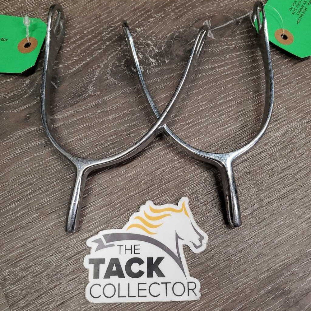 2 POW Spurs *gc, scratched, clean, residue, stains, rubs, scrapes