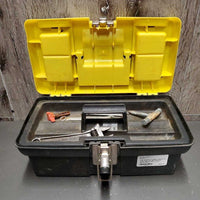 Cork Kit: Box, 2 Taps, 3 wrenches, cork plugs, nail, 95 Assorted Corks *gc/fair, dirty, rusty
