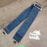 1 Hvy Nylon Blanket Strap, 2x "T Bar" Ends, adj *gc, mnr dirt, hair, stains & rust, older

