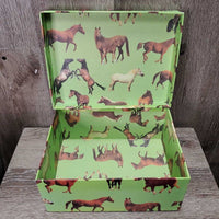 Cardboard Gift - Storage Box, Lid *gc, dirty, stains, torn edge
