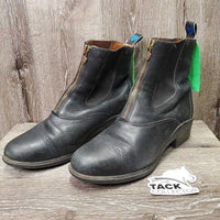 Pr Paddock Boots, Zips *gc/vgc, scrapes, rubs, clean, mnr film, v.curled & faded tongue

