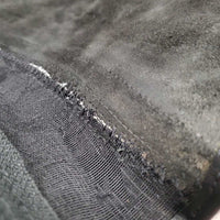 Pr Soft Suede & Leather Half Chaps *gc, clean, rubs, frayed edges, threads, faded, older