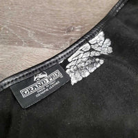 Pr Soft Suede & Leather Half Chaps *gc, clean, rubs, frayed edges, threads, faded, older
