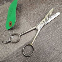 Quick Trim Kit: Thinning Shear & Blade, Leather Pouch *xc, older, mnr gunk & residue

