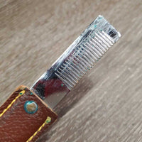 Quick Trim Kit: Thinning Shear & Blade, Leather Pouch *xc, older, mnr gunk & residue
