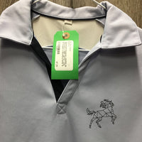 JUNIORS SS Polo Shirt, V Neck *gc/fair, v.pilly & snagged

