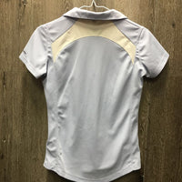 JUNIORS SS Polo Shirt, V Neck *gc/fair, v.pilly & snagged
