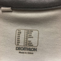 JUNIORS SS Polo Shirt, 1/4 Button Up *gc, loose button thread, rubs
