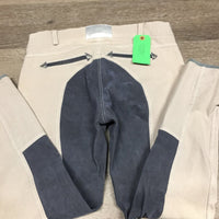 Full Seat Breeches *gc/fair, seat rubs & pills, snag, seam puckers, faded edges, loose waist buckle
