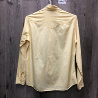 LS Show Shirt, Button Collar *gc, older, puckers

