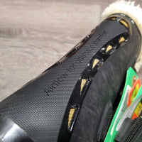 Airflow Open Front Boots, Fleece Lined, velcro & tabs *vgc/xc, clean, mnr hair & scrapes
