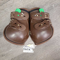 Pr Hind Boots, tabs *gc, clean, undone stitching, rubs, scrapes, pills, residue/gunk