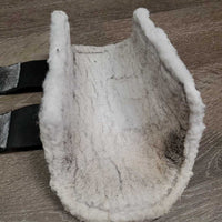 Closed Boots, Fleece Lined, velcro *gc/fair, v.hairy velcro, hollow lining, clean, stains, clumpy, hairy