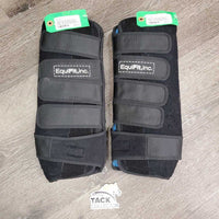 2 Compression Gel Ice Boots, 1 pump, Bag: 2 caps & valves *gc, clean, WORKS, hairy, snags, rubs, stains