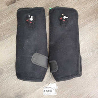 2 Compression Gel Ice Boots, 1 pump, Bag: 2 caps & valves *gc, clean, WORKS, hairy, snags, rubs, stains
