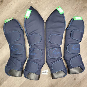 Tall Front & Hind Shipping Boots *vgc, clean & mnr dirt, rubs, frays & pills