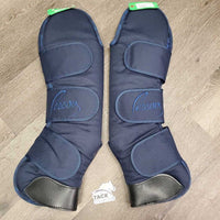 Tall Front & Hind Shipping Boots *vgc, clean & mnr dirt, rubs, frays & pills
