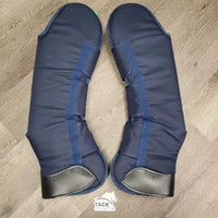 Tall Front & Hind Shipping Boots *vgc, clean & mnr dirt, rubs, frays & pills
