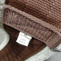 SMx Combo: Nylon Web, Velcro Neoprene & Fleece Liner, 2x els, D ring *gc, clean, clumpy, hair, thins edges, older
