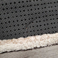 SMx Combo: Nylon Web, Velcro Neoprene & Fleece Liner, 2x els, D ring *gc, clean, clumpy, hair, mnr thins edges, older
