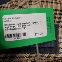 Hard Mesh Fly Sheet, 2 legs *vgc, dirt, mnr hair
