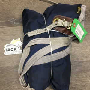 Nylon Stable Sheet, 2 legs/chest straps *vgc, mnr dirt, film, threads