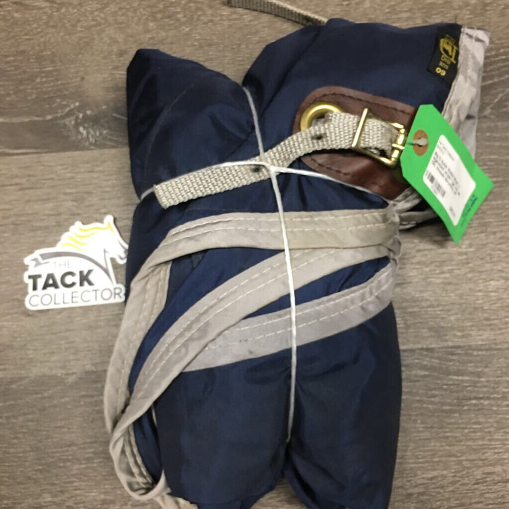 Nylon Stable Sheet, 2 legs/chest straps *vgc, mnr dirt, film, threads