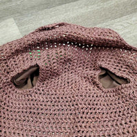 Crochet Fly Veil Ear Bonnet, 2x bling, 1x piping *vgc, clean, Bling: missing & curled/twisted
