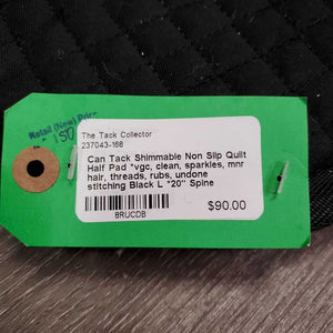 Shimmable Non Slip Quilt Half Pad *vgc, clean, sparkles, mnr hair, threads, rubs, undone stitching