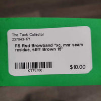 FS Rsd Browband *xc, mnr seam residue, stiff