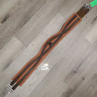 Padded Synthetic Leather Girth, 1x Els *vgc, clean, mnr rubs & stains