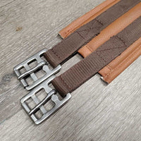 Padded Synthetic Leather Girth, 1x Els *vgc, clean, mnr rubs & stains
