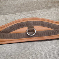 Padded Synthetic Leather Girth, 1x Els *vgc, clean, mnr rubs & stains