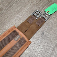 Padded Synthetic Leather Girth, 1x Els *vgc, clean, mnr rubs & stains
