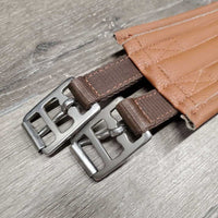 Padded Synthetic Leather Girth, 1x Els *vgc, clean, mnr rubs & stains
