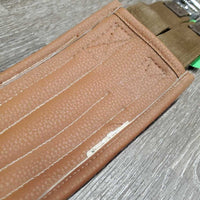 Padded Synthetic Leather Girth, 1x Els *vgc, clean, mnr rubs & stains
