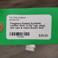 Padded Synthetic Leather Girth, 1x Els *vgc, clean, mnr rubs & stains