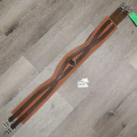 Padded Synthetic Leather Girth, 1x Els *vgc, clean, mnr rubs & stains
