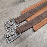 Padded Synthetic Leather Girth, 1x Els *vgc, clean, mnr rubs & stains