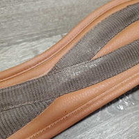 Padded Synthetic Leather Girth, 1x Els *vgc, clean, mnr rubs & stains
