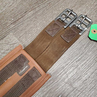 Padded Synthetic Leather Girth, 1x Els *vgc, clean, mnr rubs & stains

