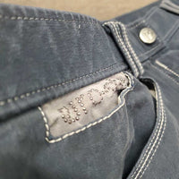 Full Seat Breeches *gc, v.faded, mnr undone stitching, puckers, discolored legs, older