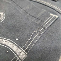 Full Seat Breeches *gc, v.faded, mnr undone stitching, puckers, discolored legs, older
