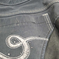 Full Seat Breeches *gc, v.faded, mnr undone stitching, puckers, discolored legs, older