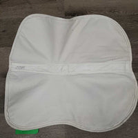 Dressage Half Pad Cover ONLY *gc, gc, puckers, creases/folds, bubbles, v. rubbed, mnr hair, stains, pilly, dingy, shrunk?
